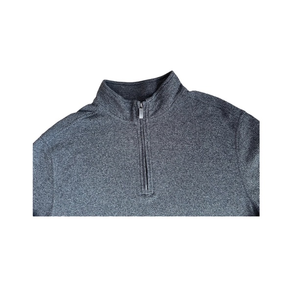 Van Heusen Men's Mock Neck Never Tuck Long Sleeve Quarter-Zip Pullover-NWOT - Picture 3 of 6